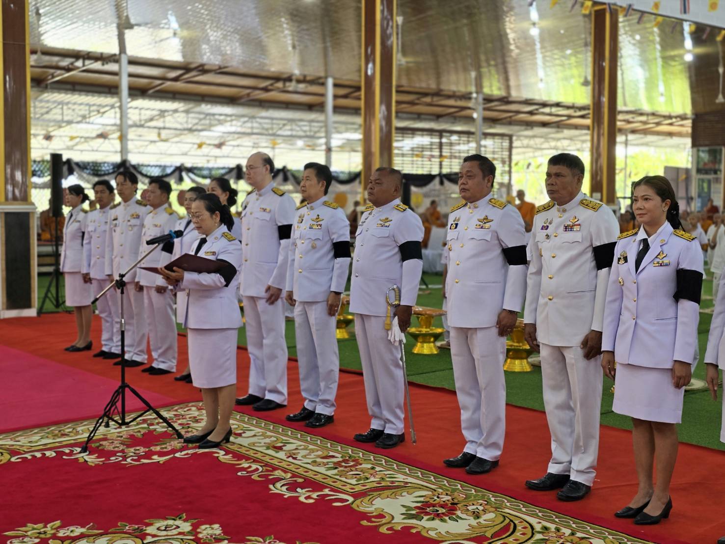 title -  ปฏิรูปที่ดินจังหวัดเพชรบุรี พร้อมด้วยเจ้าหน้าที่สำนักงานการปฏิรูปที่ดินจังหวัดเพชรบุรี ร่วมพิธีบรรพชาสามเณรและบวชศีลจาริณี ตามโครงการบรรพชาอุปสมบทพระภิกษุสามเณรและบวชศีลจาริณีภาคฤดูร้อน จังหวัดเพชรบุรี ประจำปี 2569